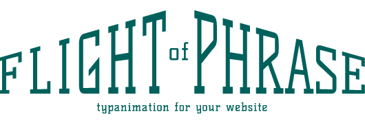 flight of phrase - typanimation for your website
